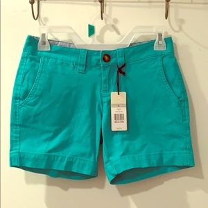 Size 0 turquoise shorts NWT